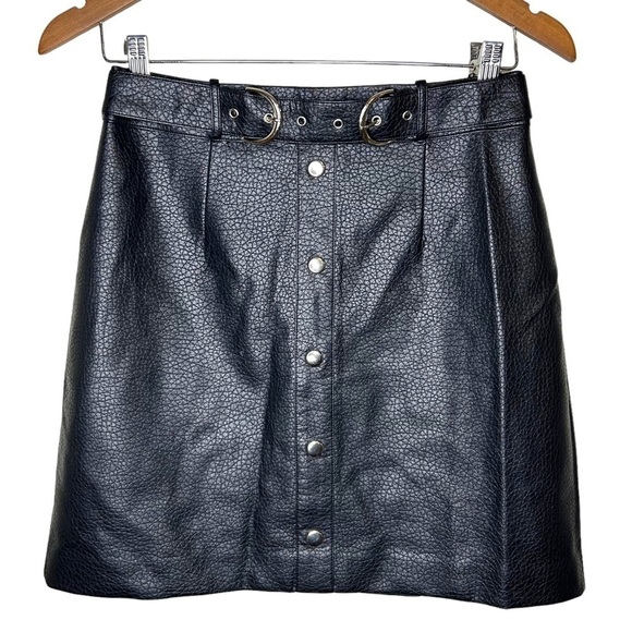 Brunette The Label Faux Leather Mini Skirt - Picture 3 of 10